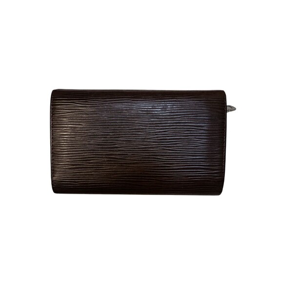 Louis Vuitton Epi Tressor Wallet Brown Leather Authentic Approx 6 x 4 Inches - Picture 1 of 15